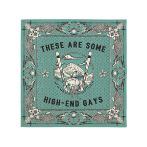 High-End Ski Week Bandana - Turquoise